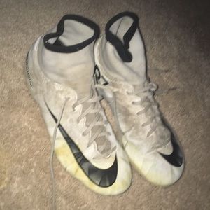 Nike CR7 white soccer cleats